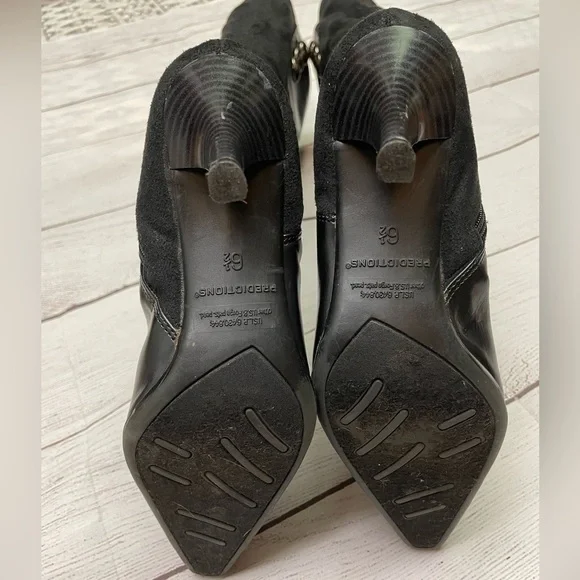 Tall Black Heel Boots - Picture 9 of 13